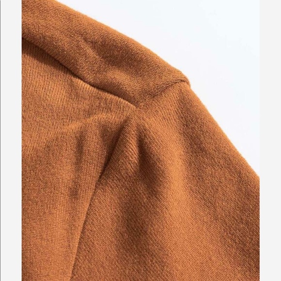 1Left! Black/Leopard/Burnt Orange ColorBlock Sweater Long Cardigan! - Picture 6 of 9